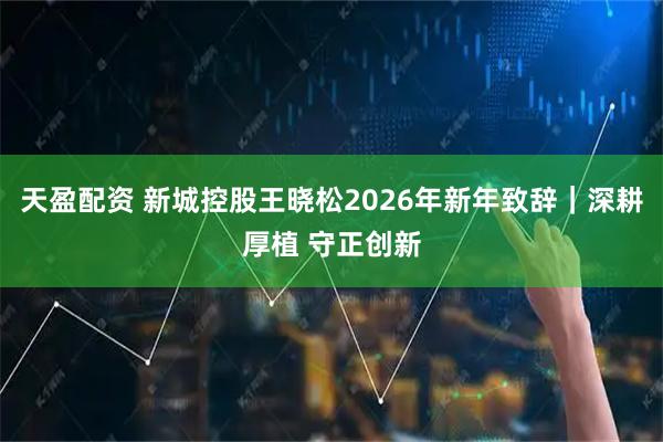 天盈配资 新城控股王晓松2026年新年致辞|深耕厚植 守正创新